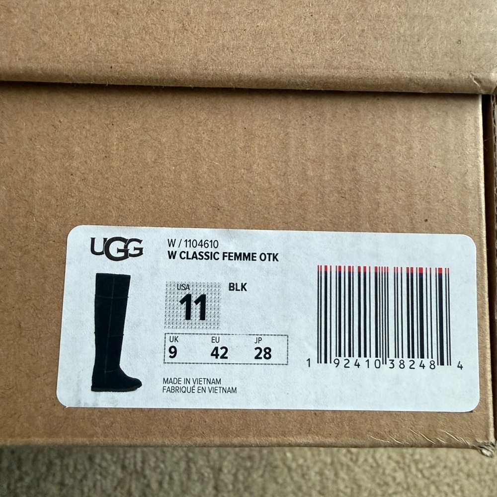 UGG Black Classic Femme Over the Knee Boots size 11 - Picture 12 of 12